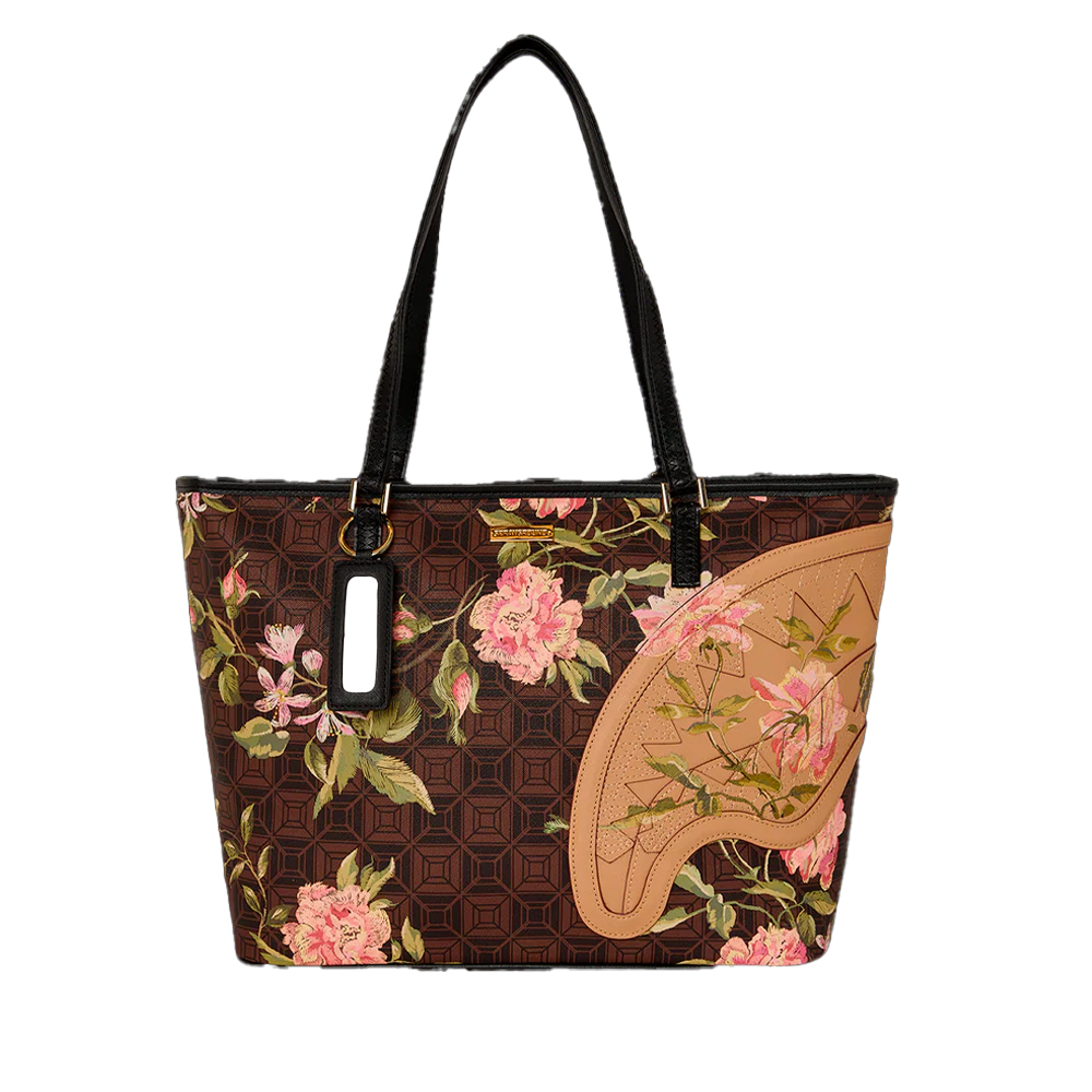 SPRAYGROUND Ai Henny Floral Tote Γυναικεία Τσάντα 'Ωμου - Καφέ