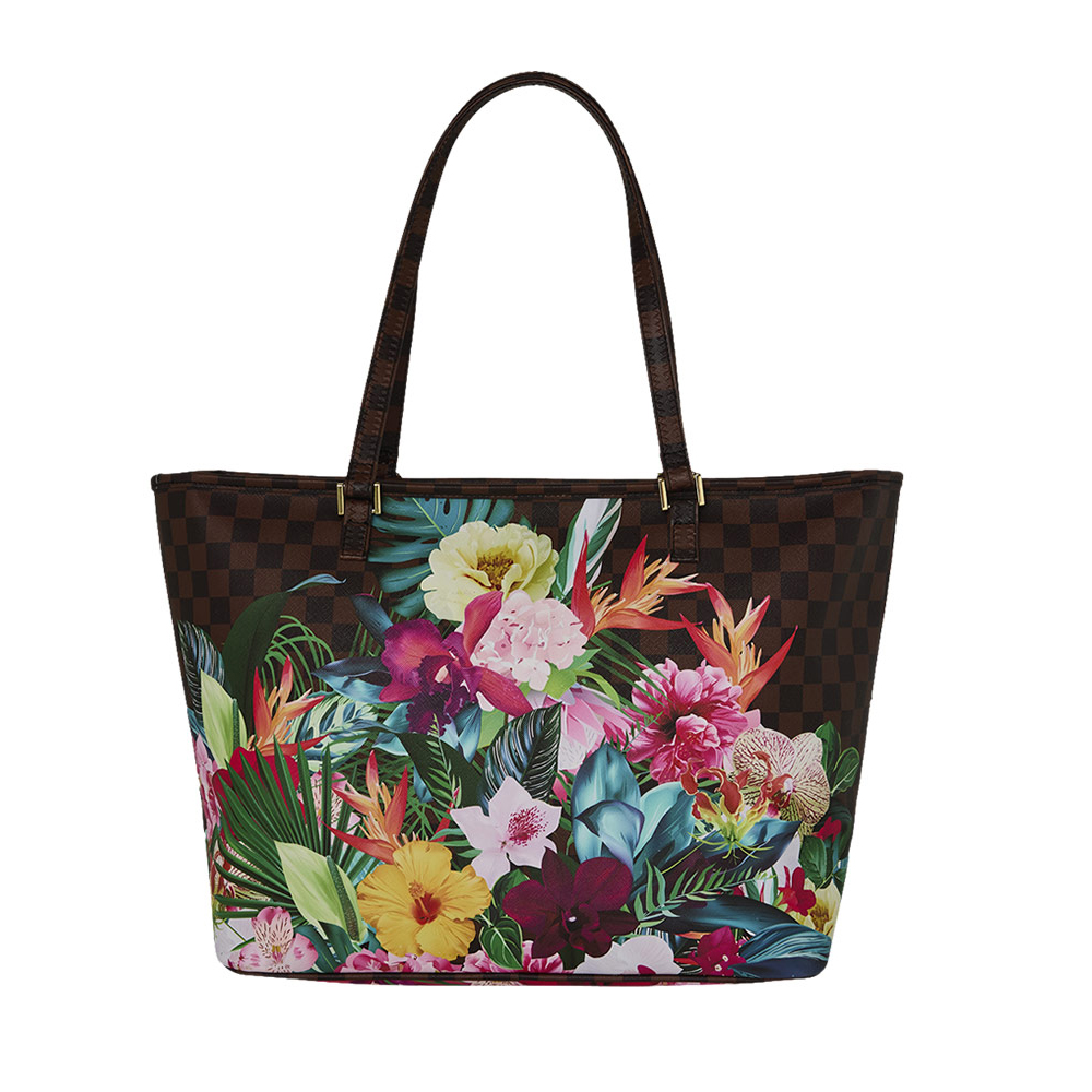SPRAYGROUND Sip Flowering Jungle Shark Tote Γυναικεία Τσάντα Ώμου - 2