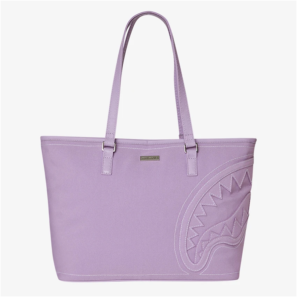 SPRAYGROUND Purple Canvas Stitch Tote Γυναικεία Τσάντα Ώμου - 2