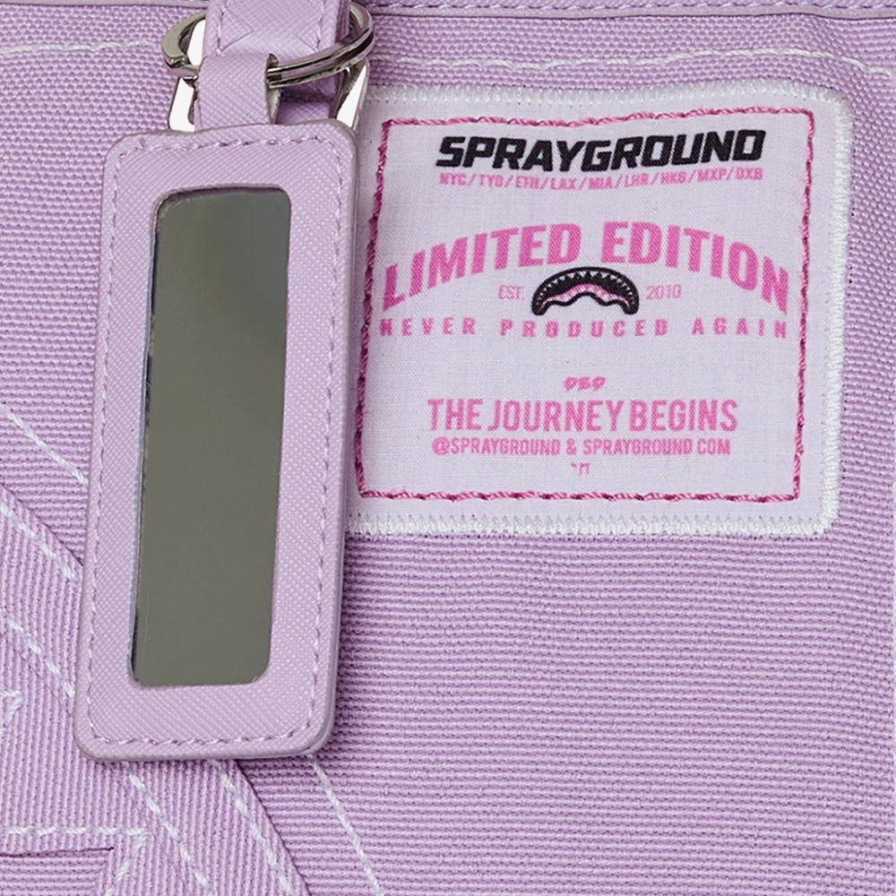 SPRAYGROUND Purple Canvas Stitch Tote Γυναικεία Τσάντα Ώμου - 4