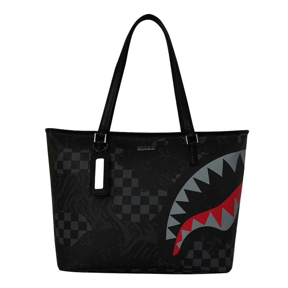 SPRAYGROUND 4am Red Shark Tote Γυναικεία Τσάντα Ώμου - Μαύρο
