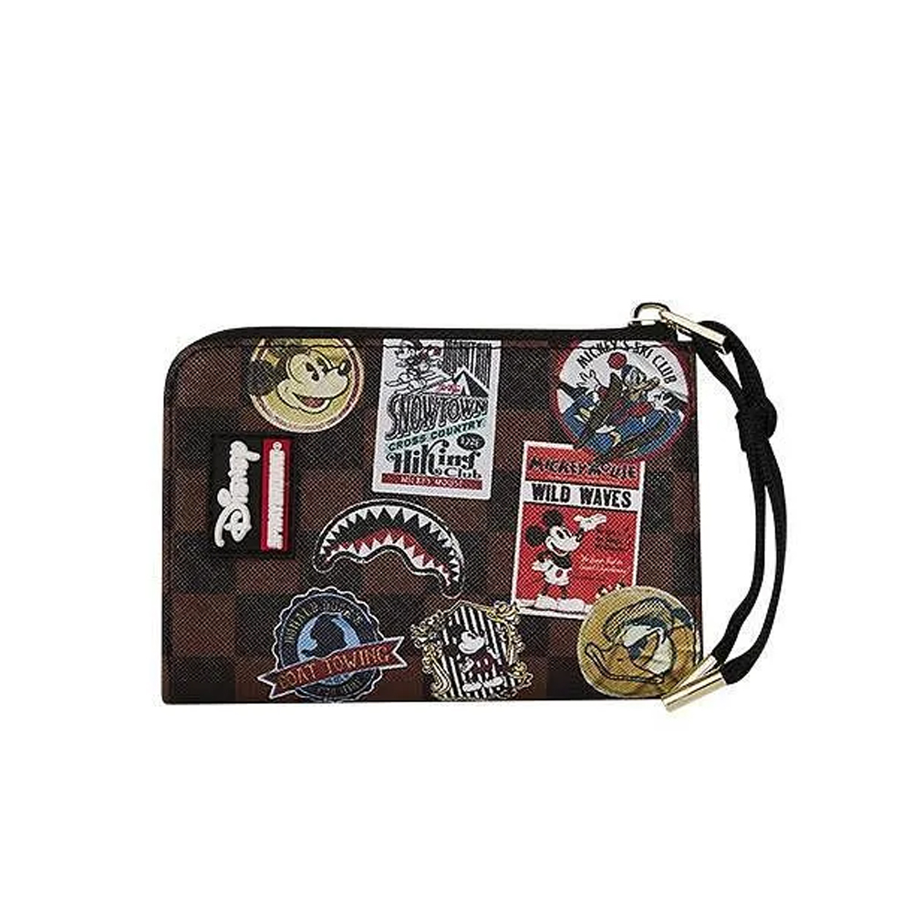SPRAYGROUND Mickey Global Mogul Style Wallet Unisex Πορτοφόλι - Καφέ