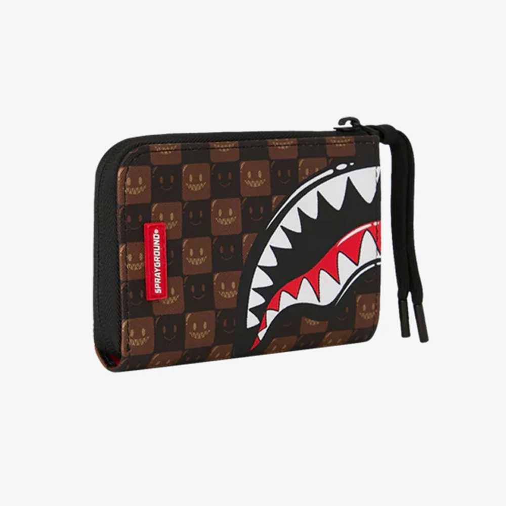 SPRAYGROUND Sharks In Paris Wtf Bubble Brown Check Wallet Unisex Πορτοφόλι - 3