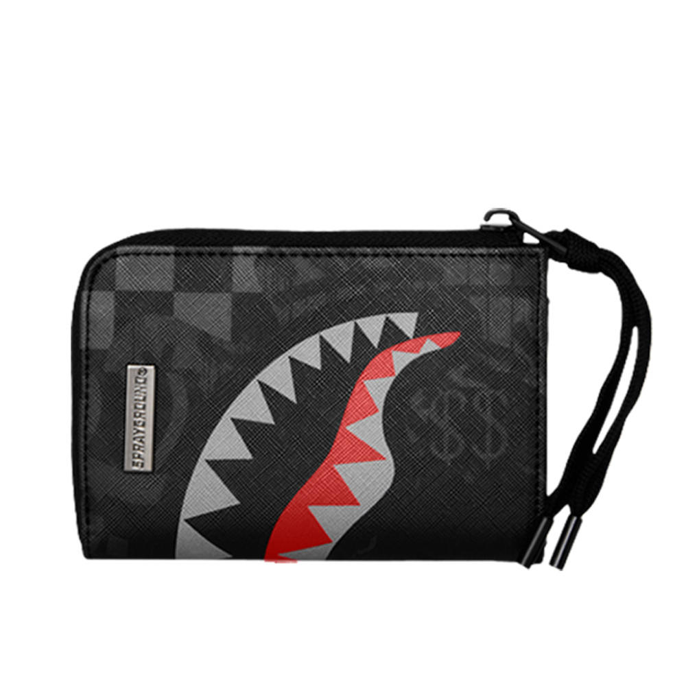 SPRAYGROUND 4AM Red Shark Wallet Unisex Πορτοφόλι - Μαύρο