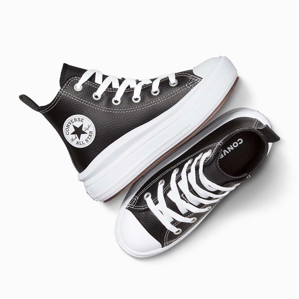 CONVERSE Chuck Taylor All Star Move Platform Leather Παιδικά Μποτάκια - 4