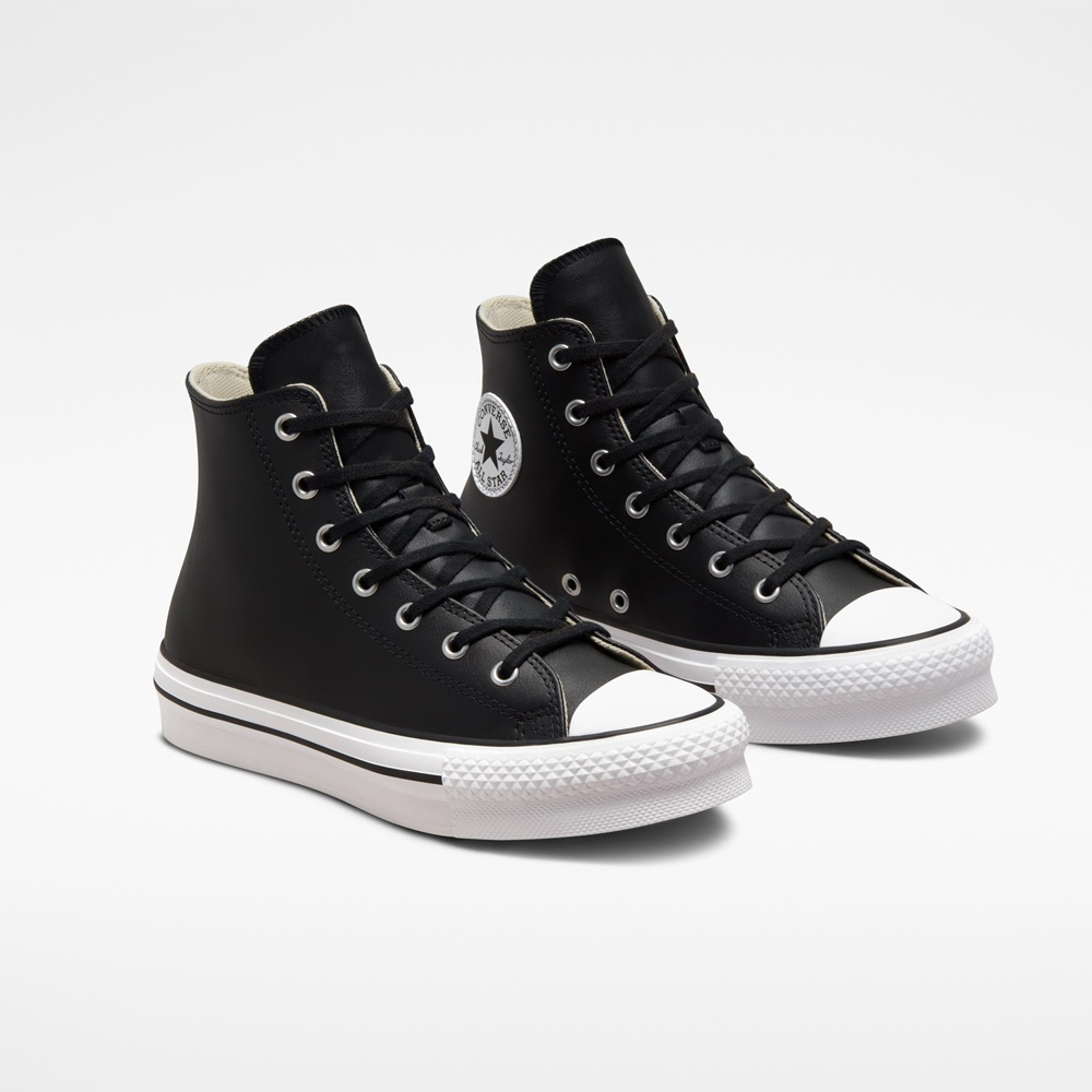 CONVERSE Chuck Taylor All Star Lift Platform Leather Παιδικά/Εφηβικά Μποτάκια - 4