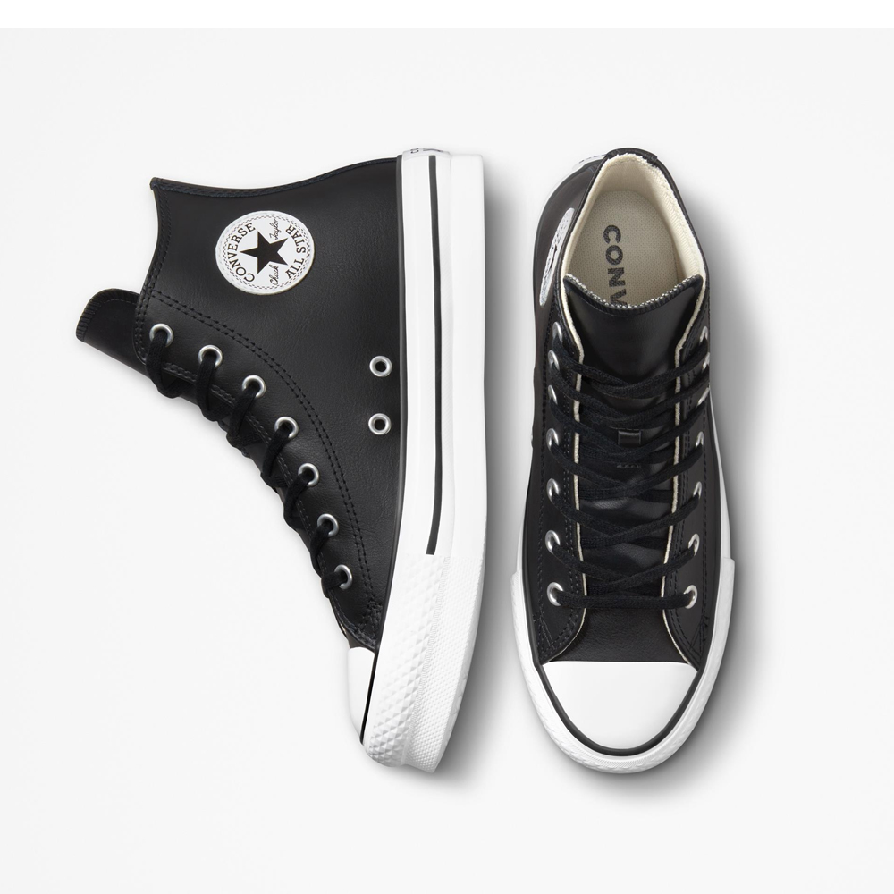 CONVERSE Chuck Taylor All Star Lift Platform Leather Παιδικά/Εφηβικά Μποτάκια - 5