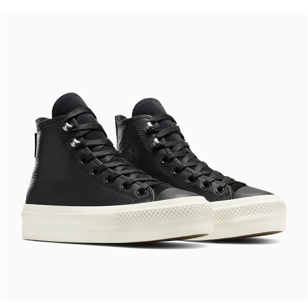 CONVERSE Chuck Taylor All Star Lift Platform Water Repellent Leather Γυναικεία Μποτάκια - 5