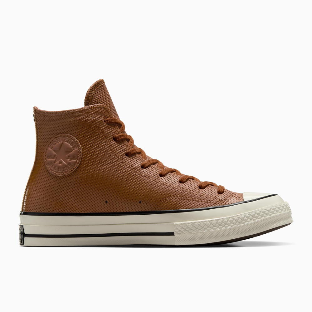 CONVERSE Chuck 70 Leather Ανδρικά Μποτάκια - Καφέ