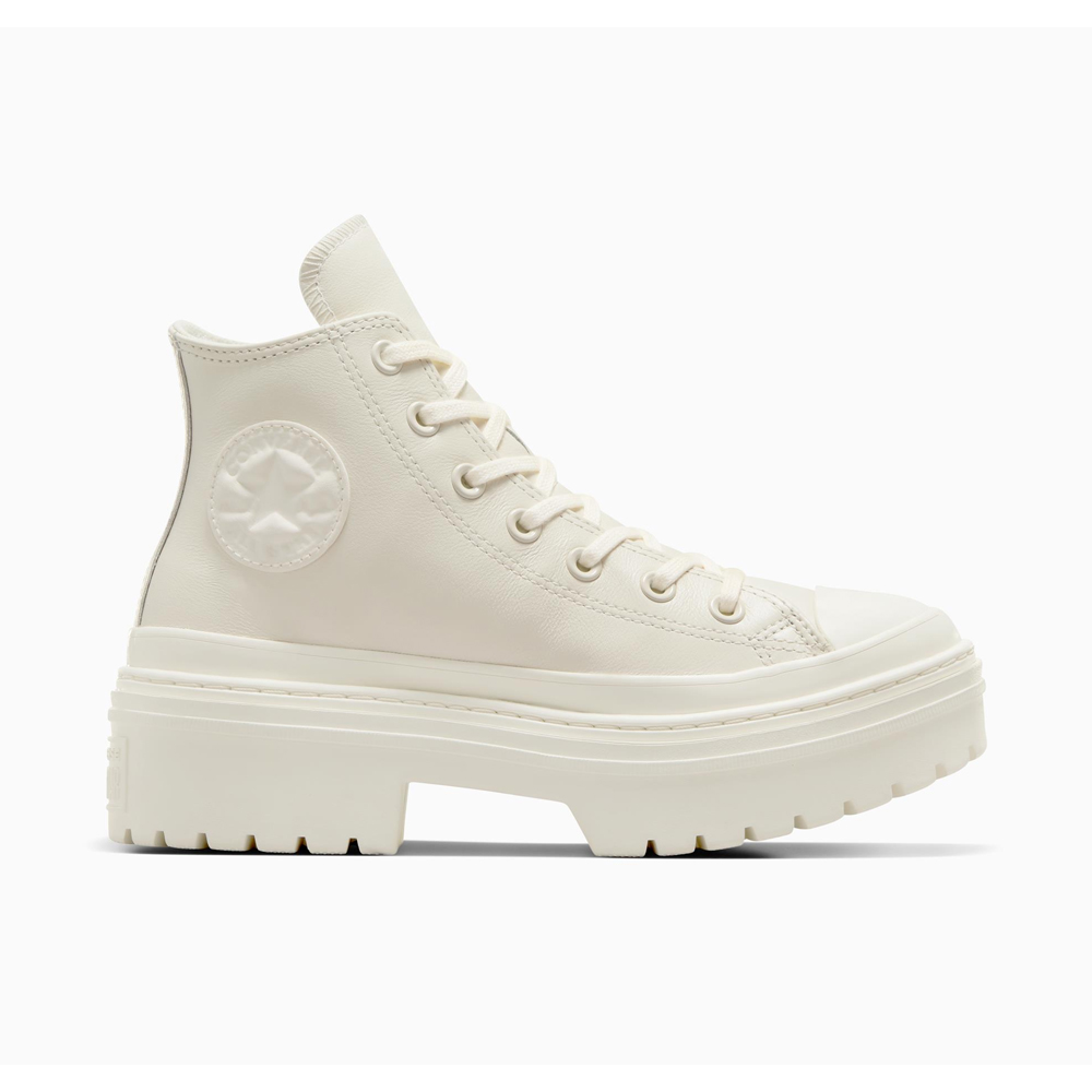 CONVERSE Chuck Taylor All Star Lugged Heel Leather Platform Γυναικεία Μποτάκια - Λευκό