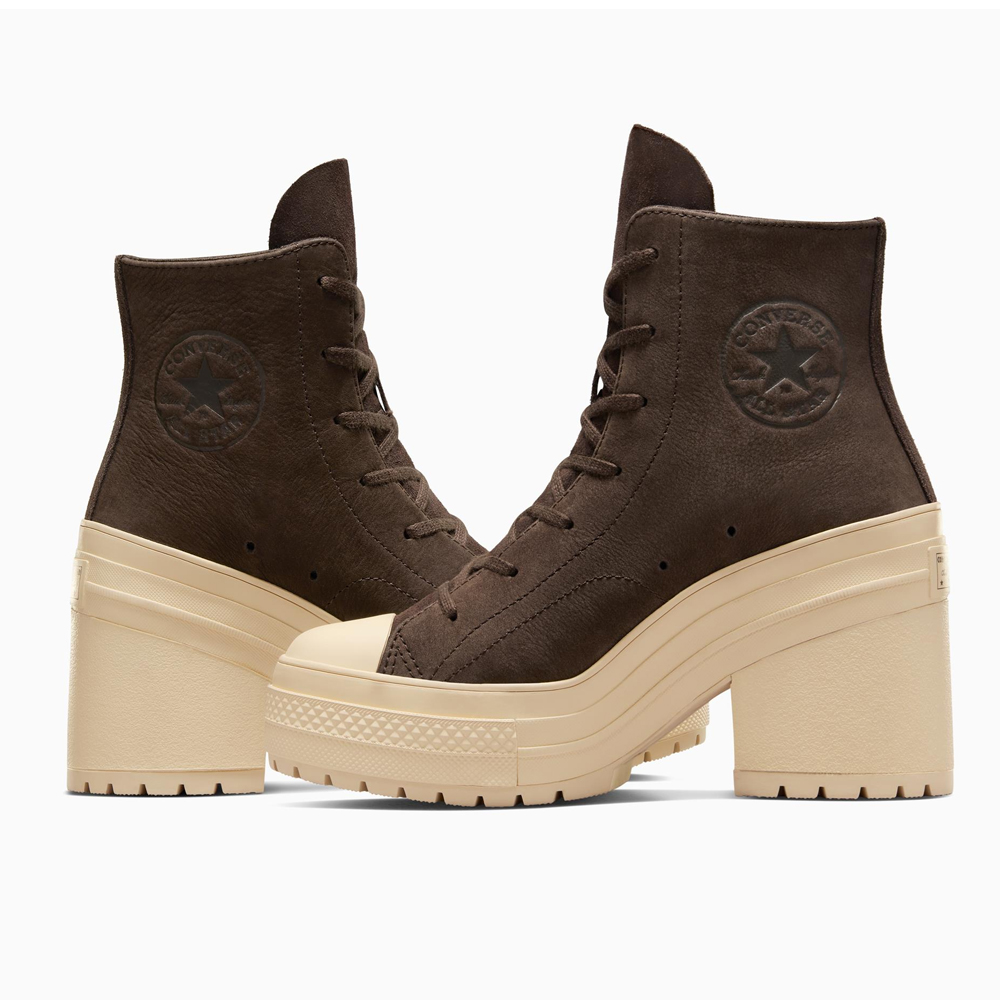 CONVERSE Chuck 70 De Luxe Heel Platform Coffee Break Γυναικεία Μποτάκια - 5