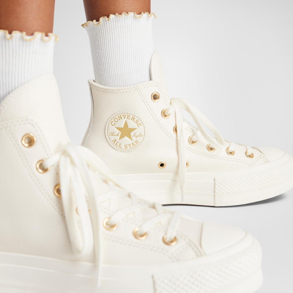 CONVERSE Chuck Taylor All Star Lift Platform Gold Γυναικεία Sneakers  - 4