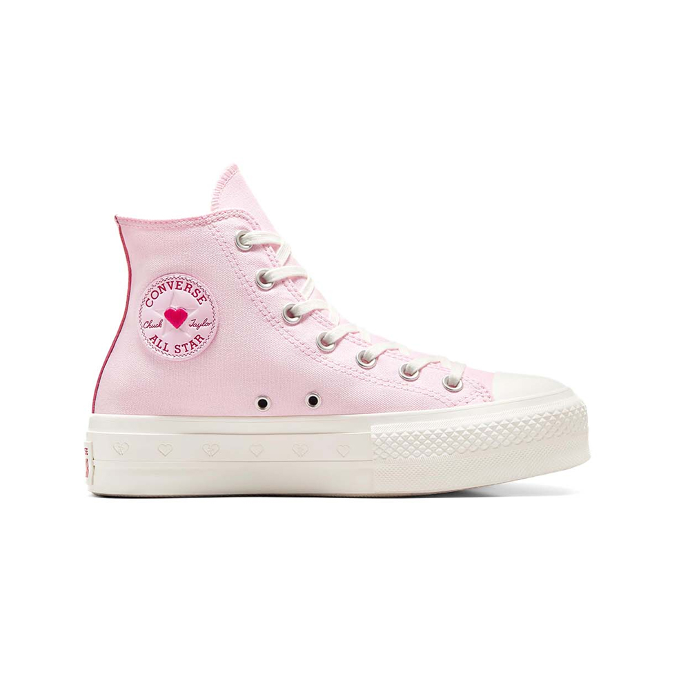 CONVERSE Chuck Taylor All Star Lift Hearts Valentine's Day Γυναικεία Sneakers  - Ροζ
