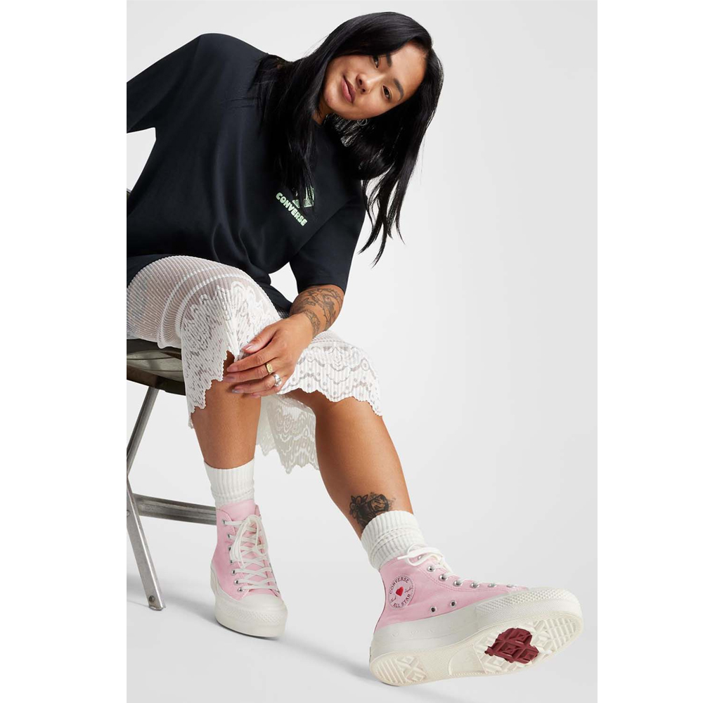 CONVERSE Chuck Taylor All Star Lift Hearts Valentine's Day Γυναικεία Sneakers  - 5