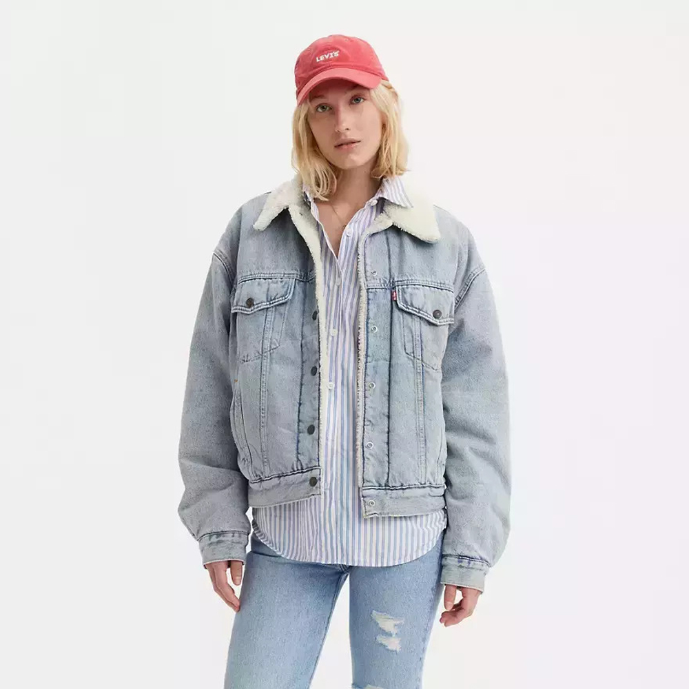 LEVI'S 90s Sherpa Trucker Jacket Γυναικείο Μπουφάν Τζιν - 2