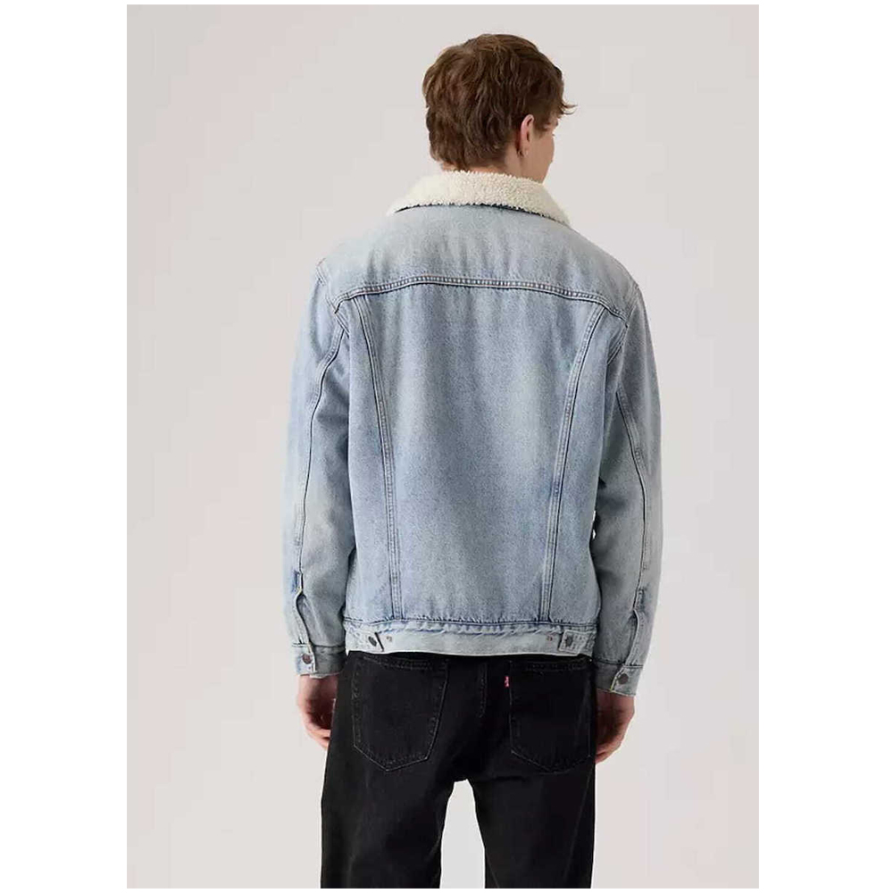 LEVI'S Relaxed Fit Sherpa Trucker Jacket Ανδρικό Μπουφάν Τζιν - 3