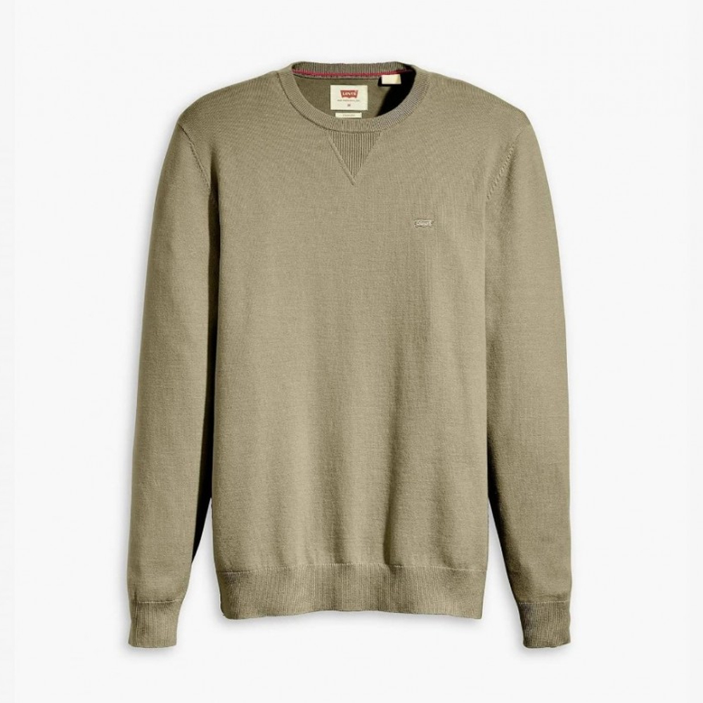 LEVI'S Lightweight Housemark Sweater Ανδρικό Πουλόβερ - Πράσινο