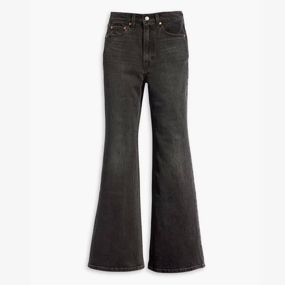LEVI'S Ribcage Bell Jeans Γυναικείο Τζιν Παντελόνι - Μαύρο
