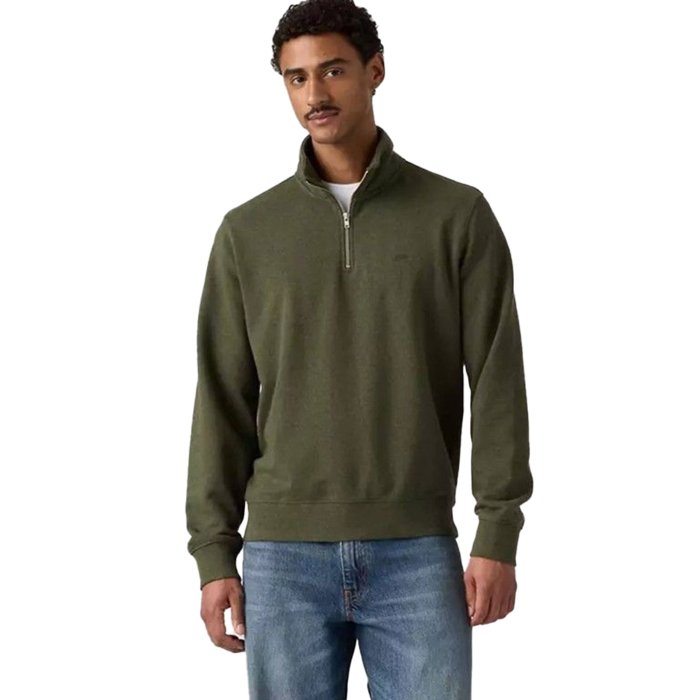 LEVI'S Original Housemark Quarter-Zip Pullover Ανδρικό Φούτερ - Πράσινο