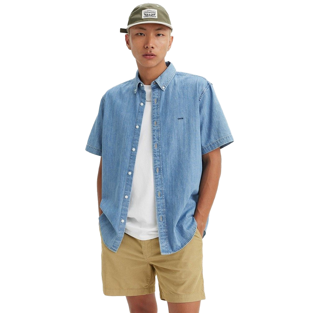 LEVI'S Authentic Button Down Med Indigo Ανδρικό Πουκάμισο  - Γαλάζιο
