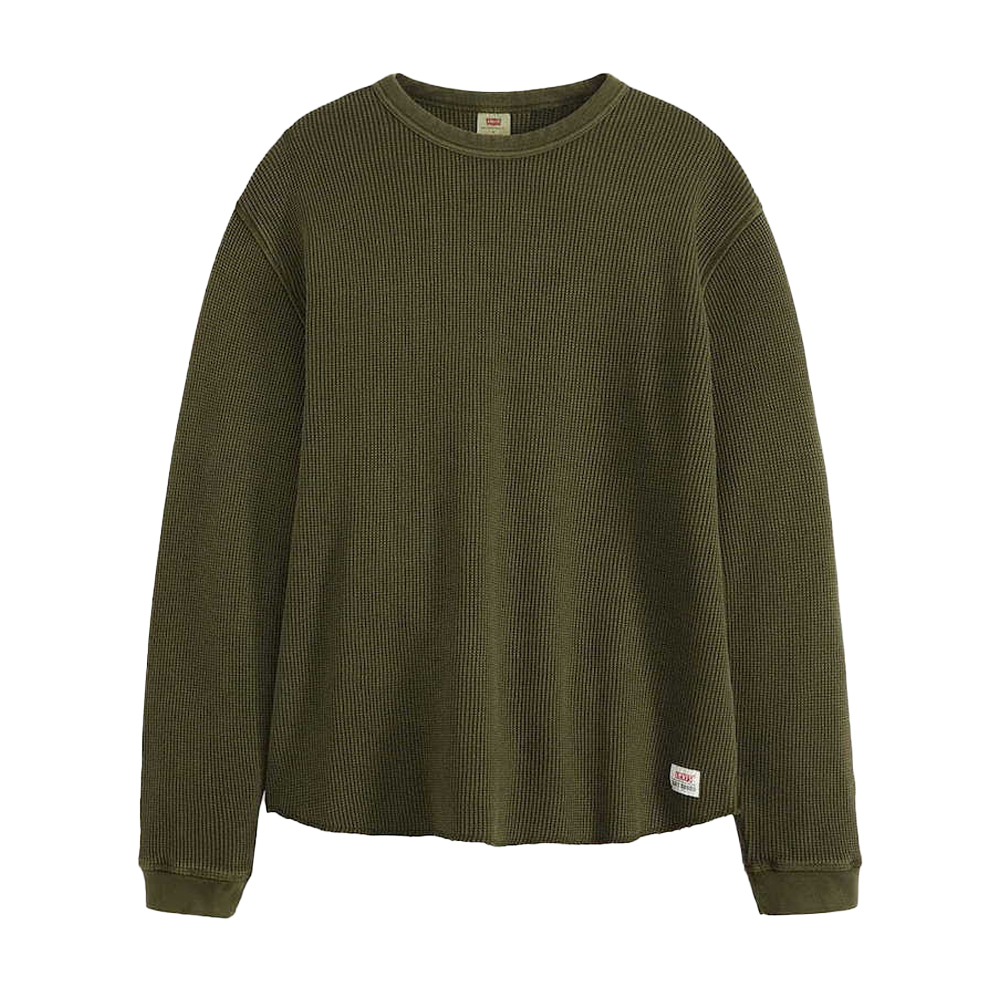 LEVI'S Long Sleeve Relaxed Thermal Tee  Ανδρική Μακρυμάνικη Μπλούζα - Χακί