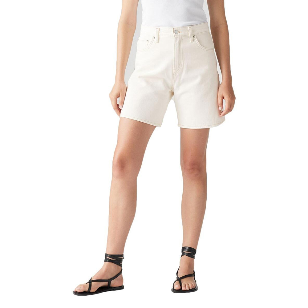 LEVI'S High - Rise Baggy Shorts Γυναικείο Σορτσάκι Τζιν  - Κρεμ