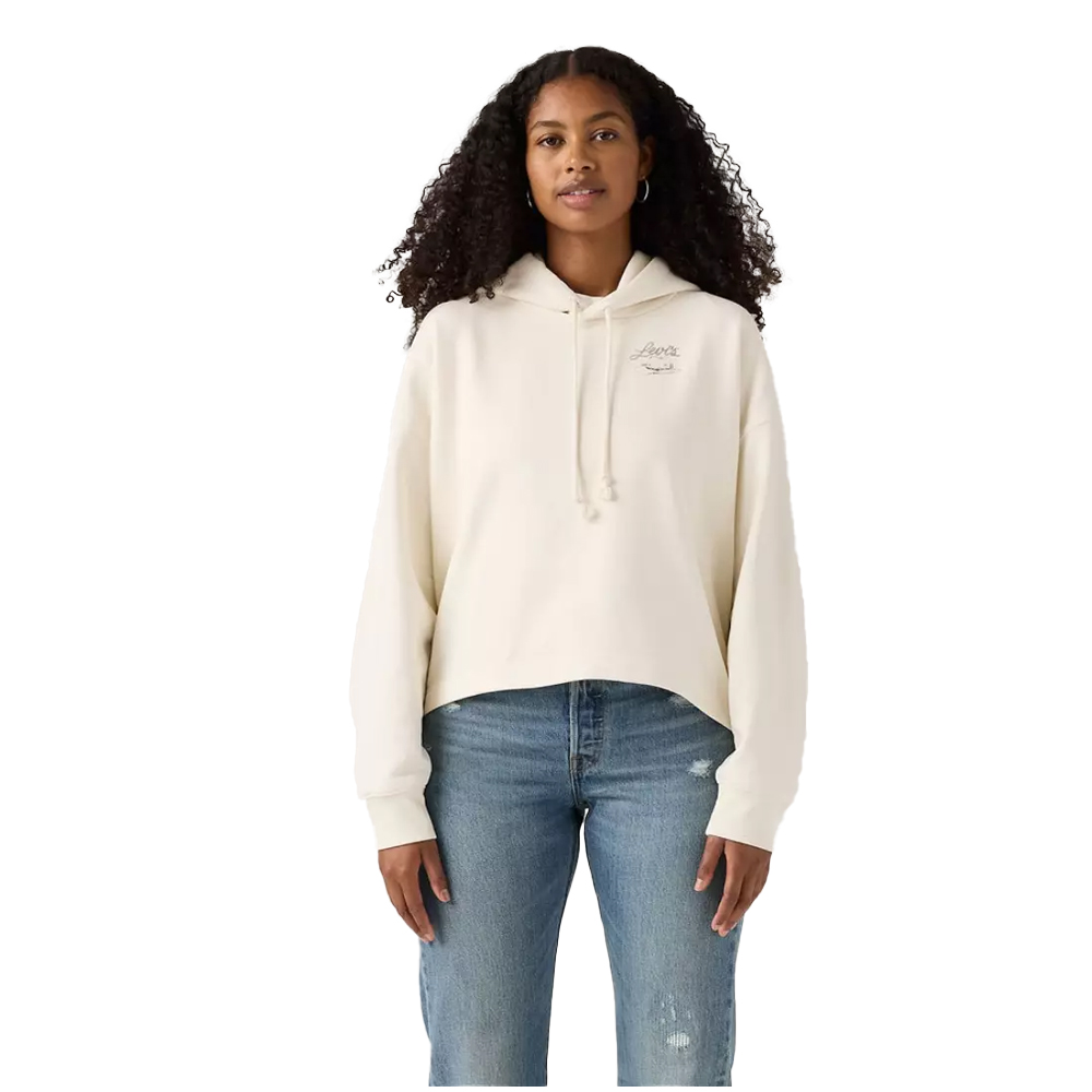 LEVI'S Graphic Leo Hoodie Γυναικείο Φούτερ με κουκούλα - Λευκό