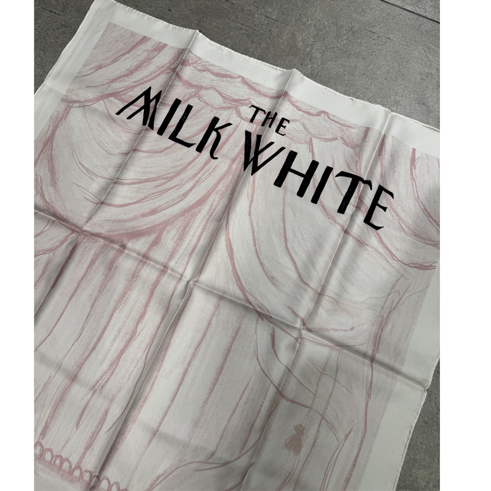 MILKWHITE Γυναικείο  Μεταξωτό Μαντήλι - 4