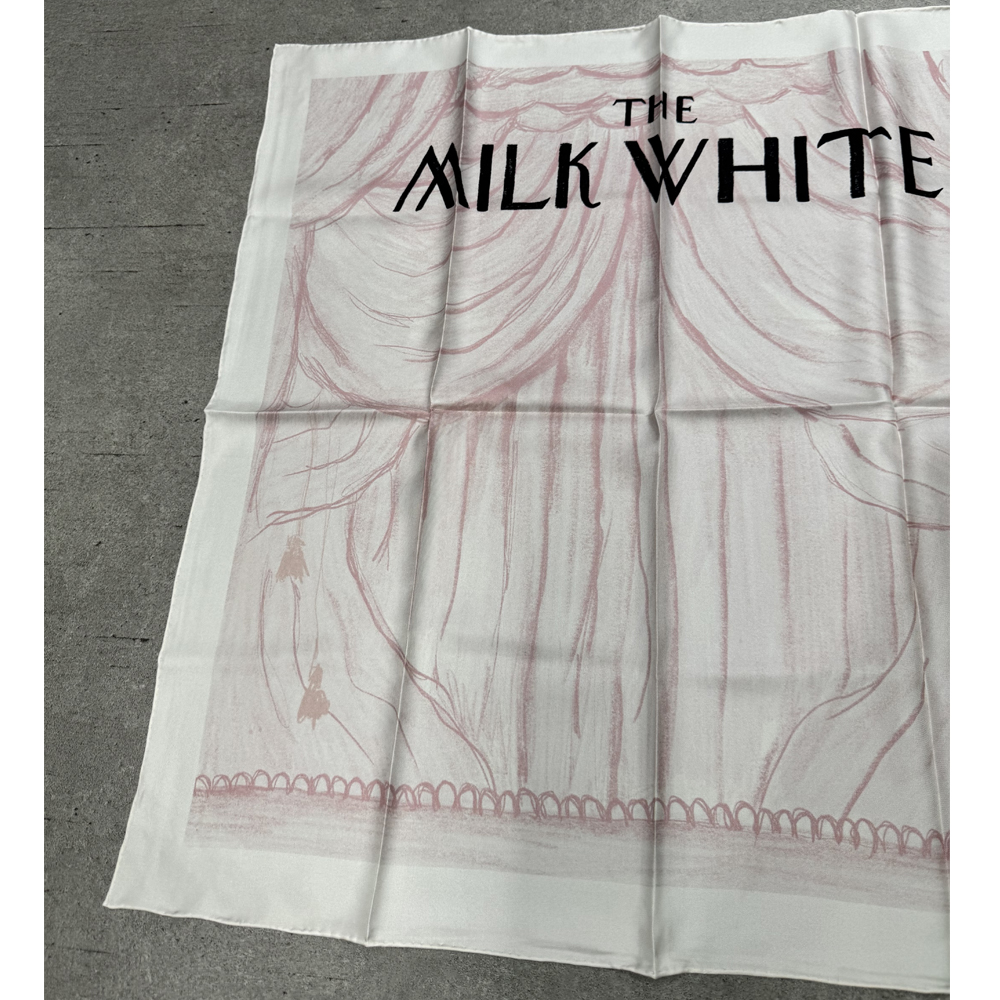 MILKWHITE Γυναικείο  Μεταξωτό Μαντήλι - 5