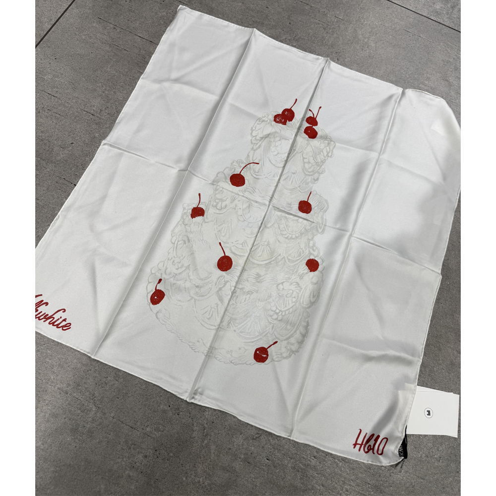 MILKWHITE Γυναικείο  Μεταξωτό Μαντήλι - 4