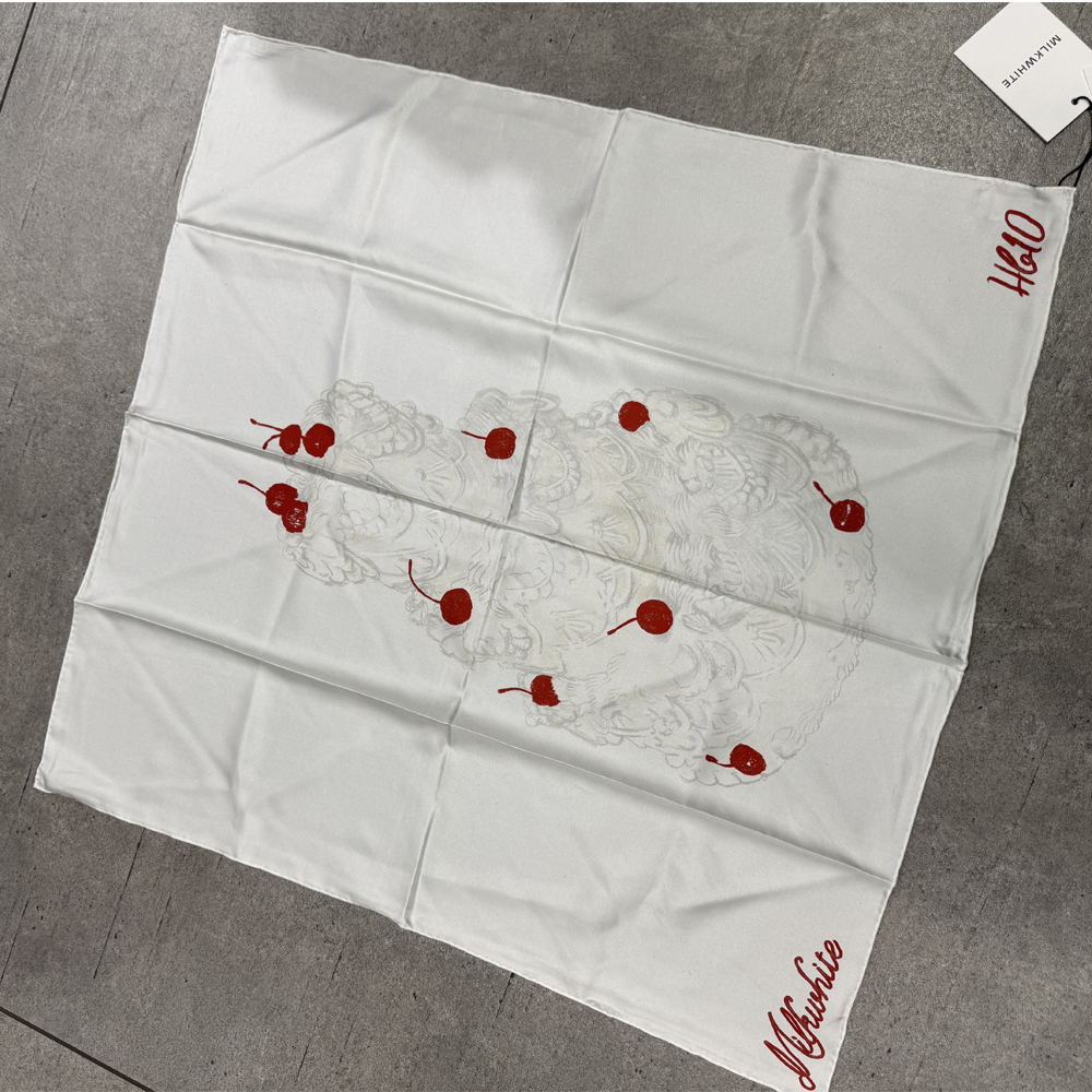 MILKWHITE Γυναικείο  Μεταξωτό Μαντήλι - 5