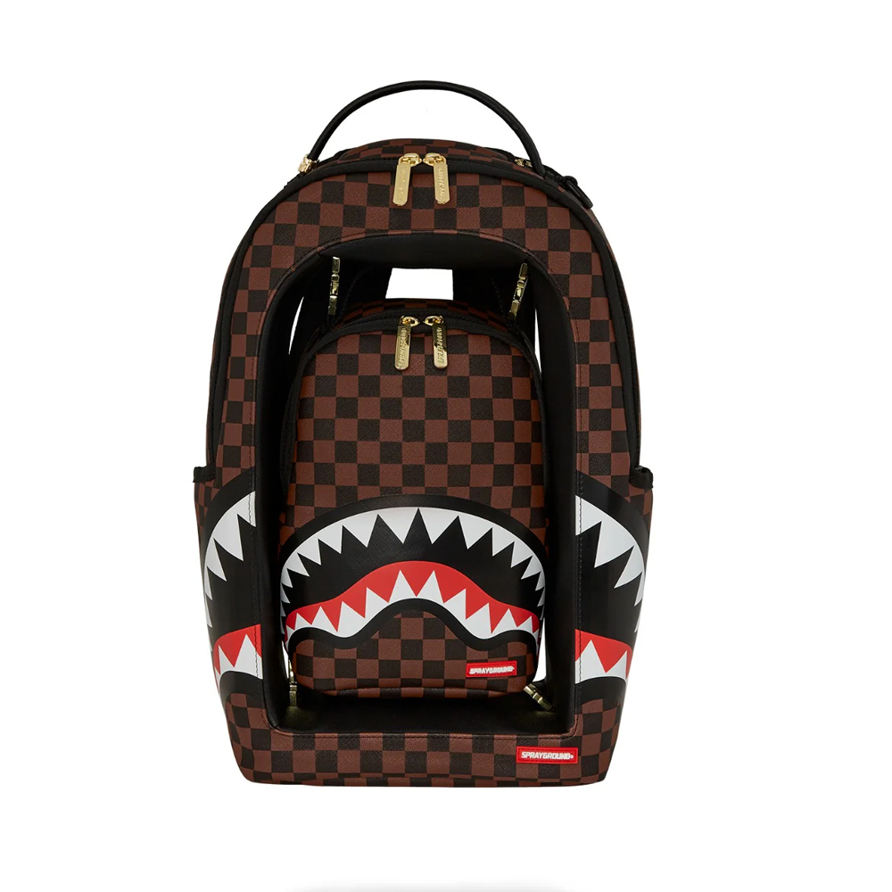 SPRAYGROUND Sharks In A Hole In Paris Unisex Backpack - Καφέ