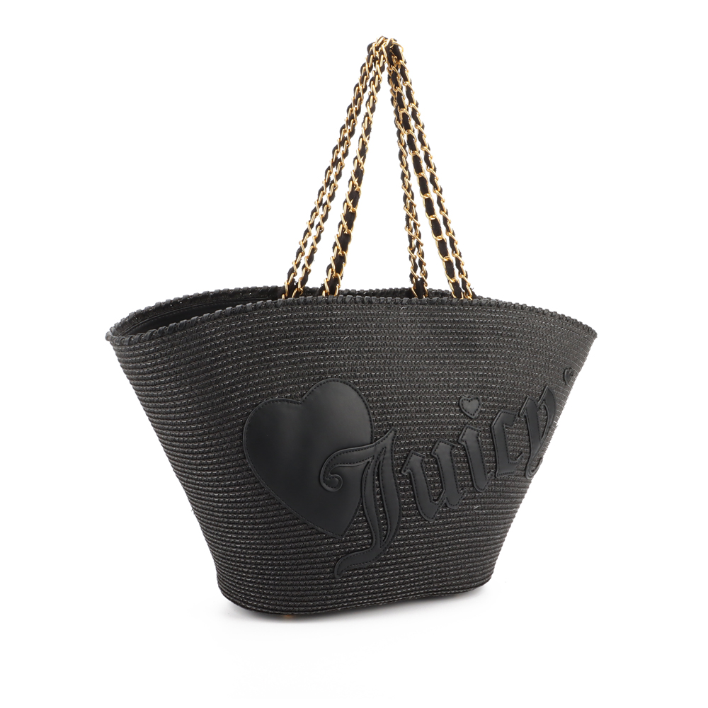 JUICY COUTURE Alma Beach Basket Bag Γυναικεία Τσάντα 'Ωμου - Μαύρο