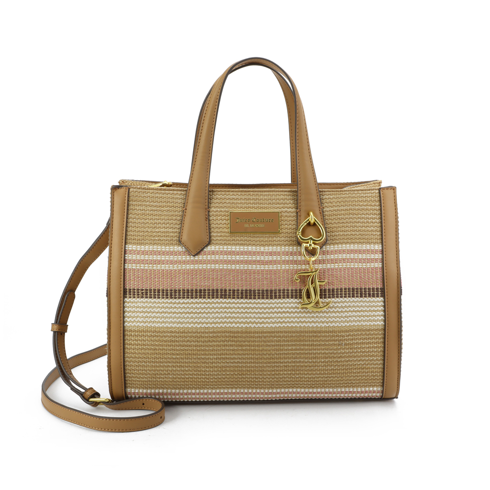 JUICY COUTURE Lily Straw M. Shopping Γυναικεία Τσάντα Χειρός - Καφέ