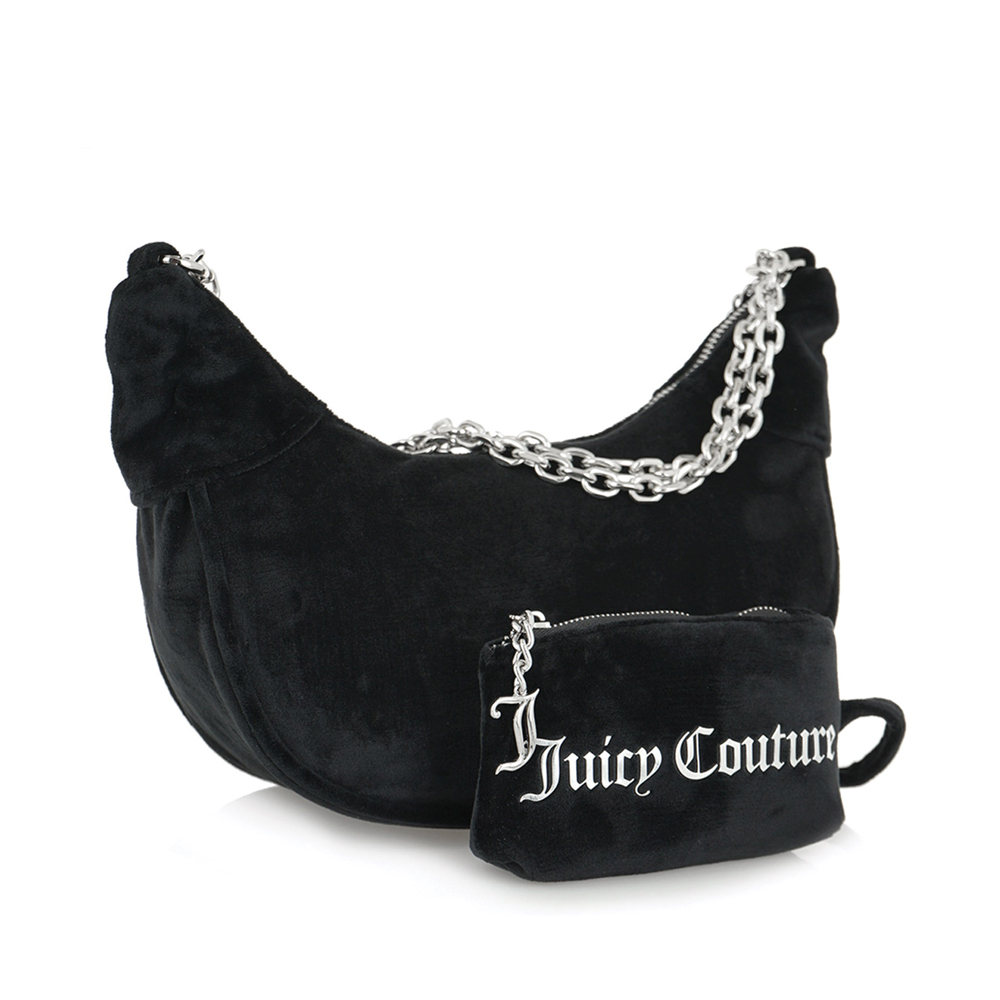 JUICY COUTURE Kimberly Small Hobo Polyester Black Γυναικεία Τσάντα Ώμου - 2