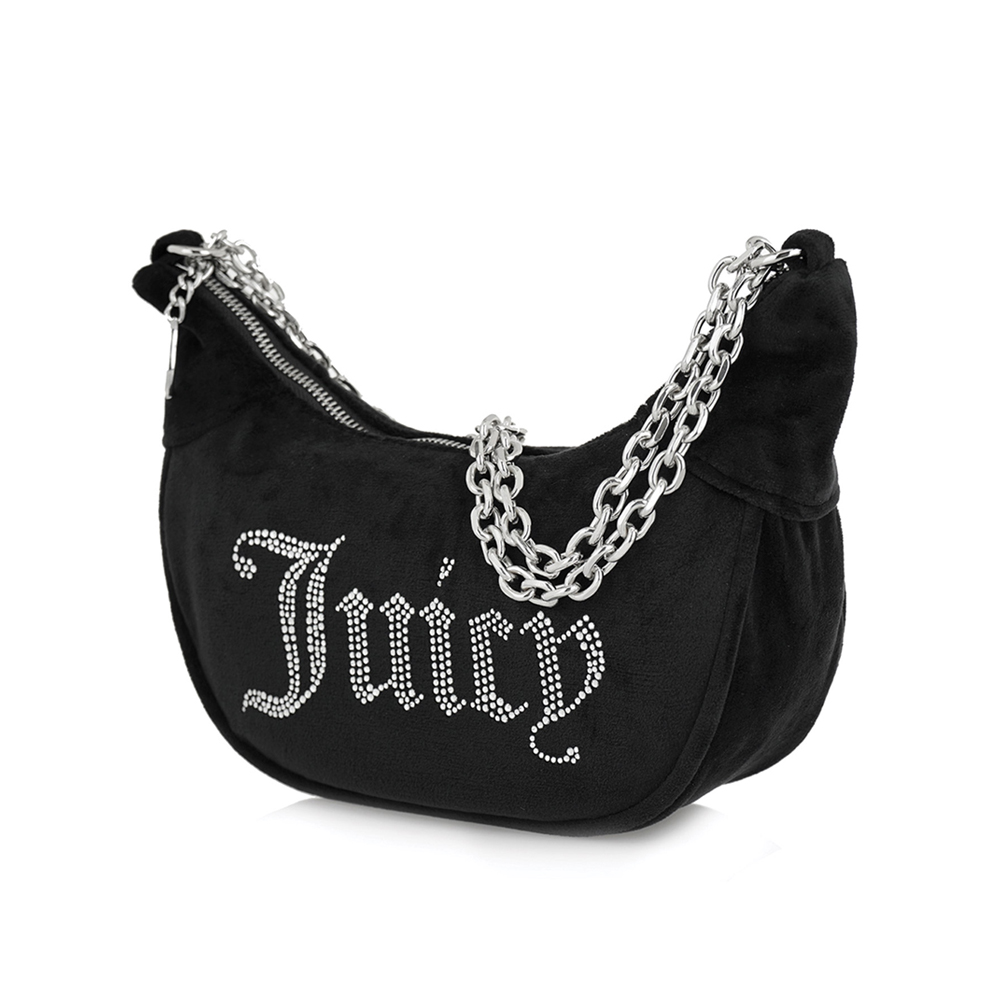 JUICY COUTURE Kimberly Small Hobo Polyester Black Γυναικεία Τσάντα Ώμου - 3