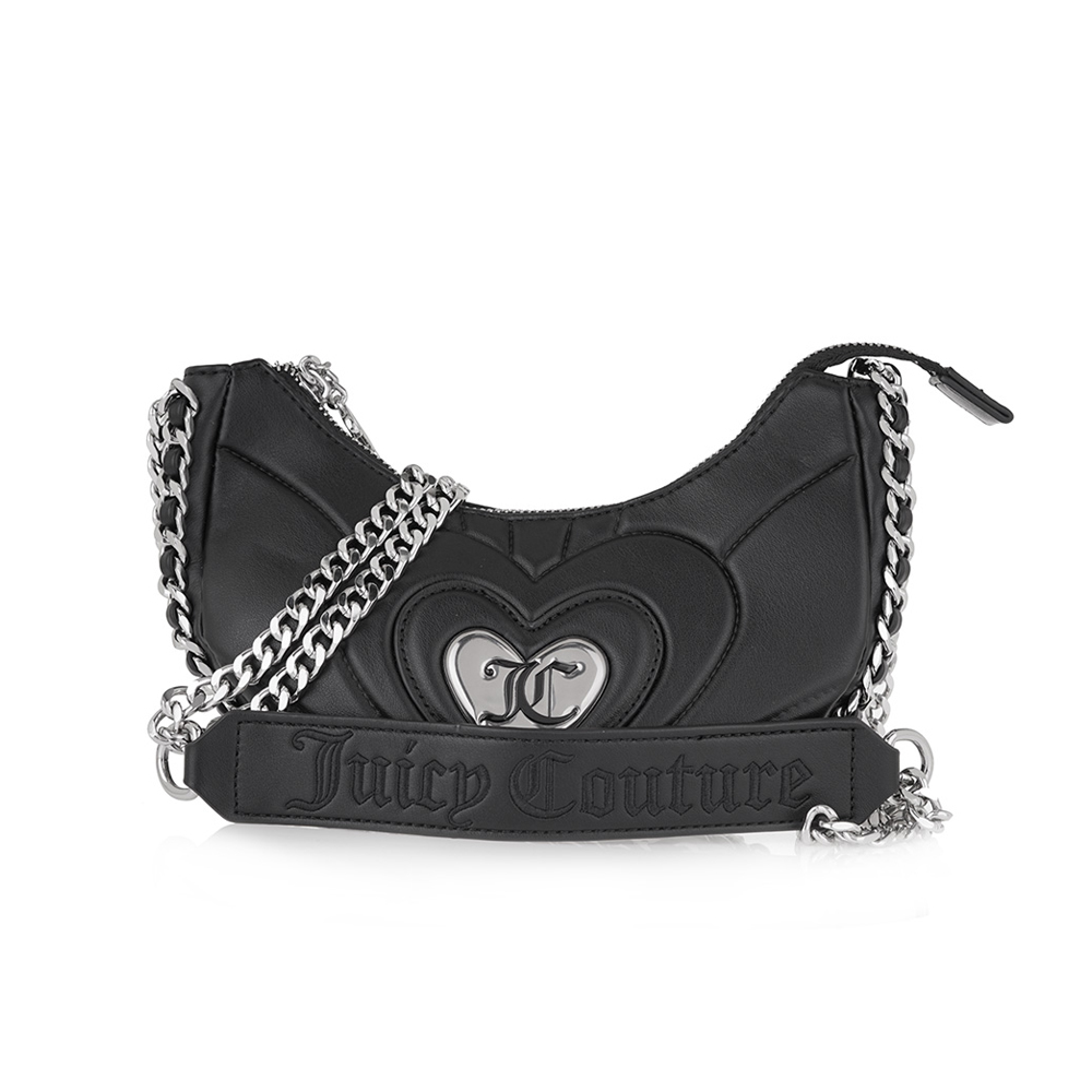 JUICY COUTURE Emily Small Hobo Black Γυναικεία Τσάντα Ώμου - 2