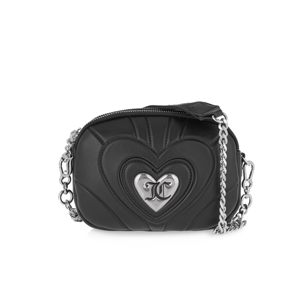 JUICY COUTURE Emily Crossbody Black Γυναικεία Τσάντα Χιαστί  - Μαύρο