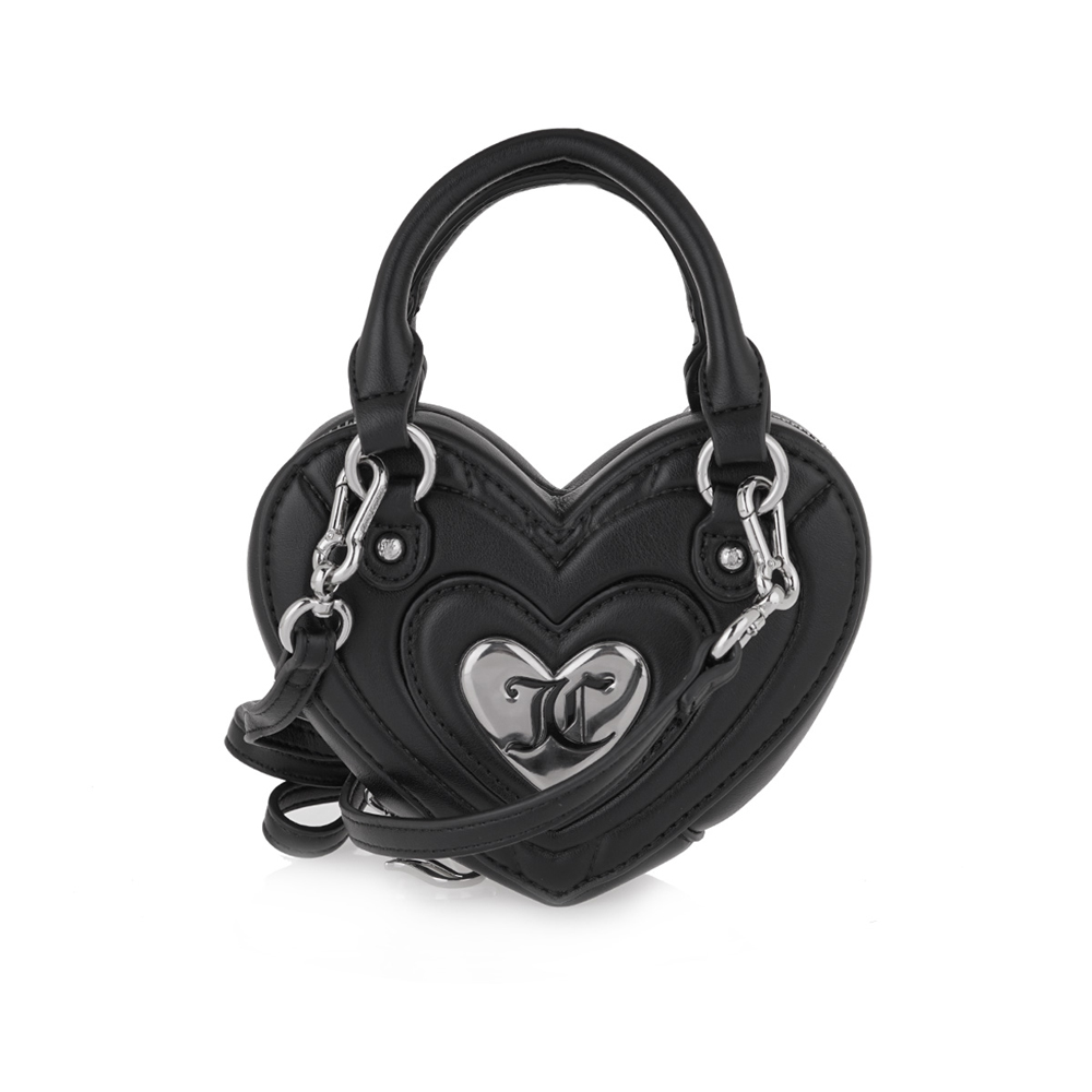 JUICY COUTURE Emily Heart Bag Black Γυναικεία Τσάντα Χειρός  - 2