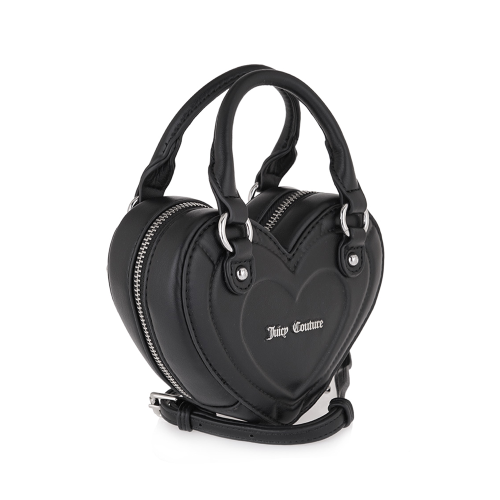 JUICY COUTURE Emily Heart Bag Black Γυναικεία Τσάντα Χειρός  - 3