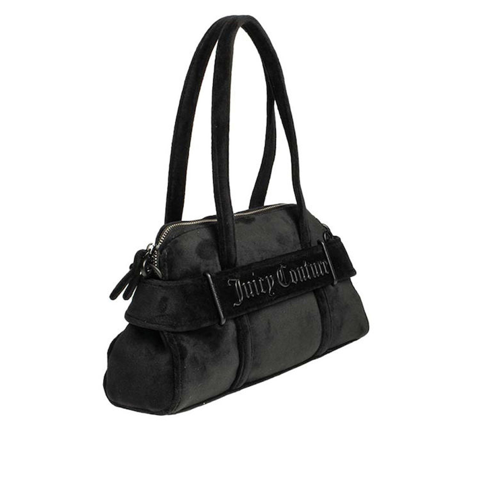 JUICY COUTURE Jasmine Bugatti Velvet Black Γυναικεία Τσάντα Ώμου  - 3