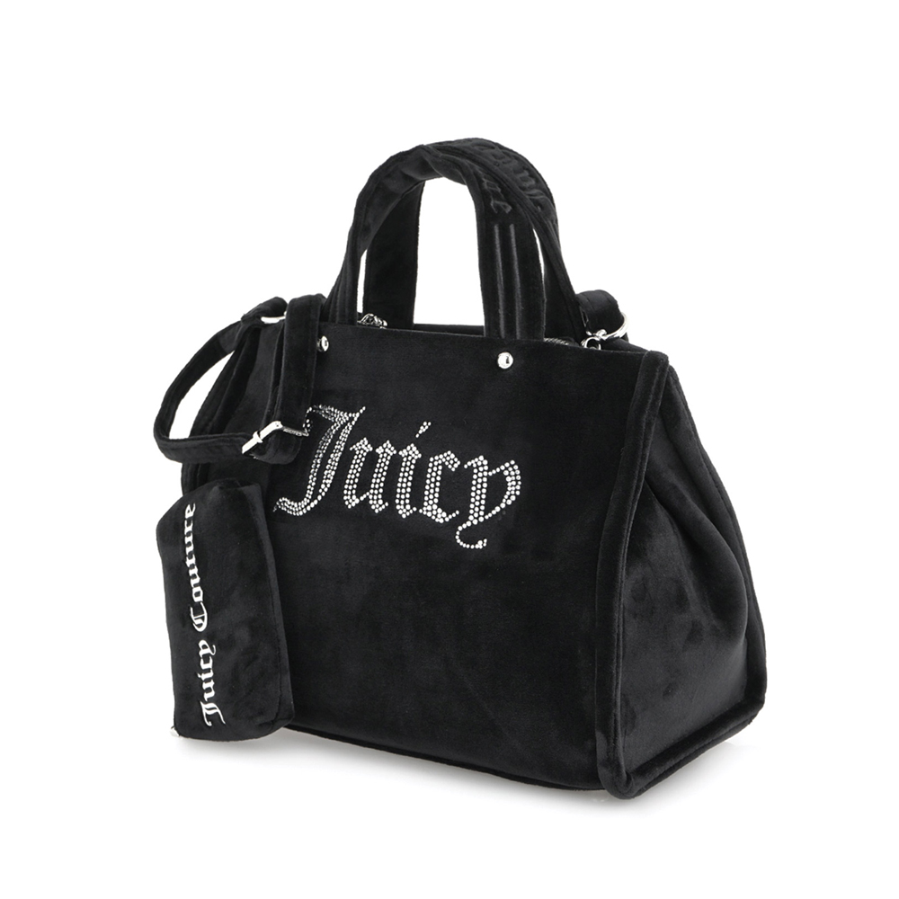 JUICY COUTURE Kimberly Medium Shopping Polyester Black Γυναικεία Τσάντα Χειρός  - 3