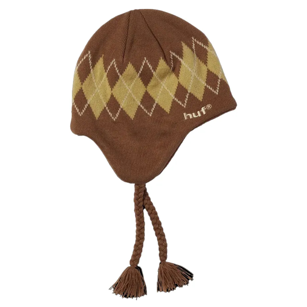 HUF Wilson Braided Beanie Unisex Σκούφος - Καφέ