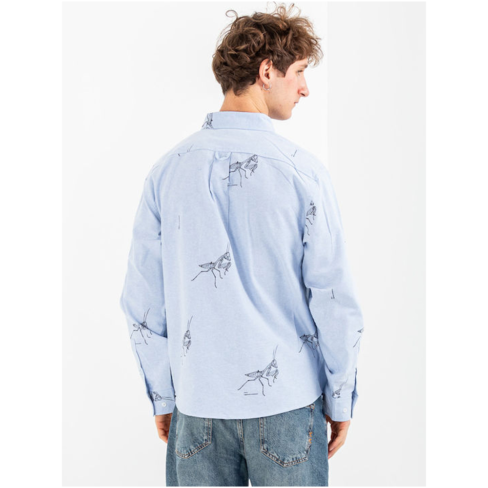 HUF Mantis LongSleeve Oxford Shirt Ανδρικό Πουκάμισο  - 2