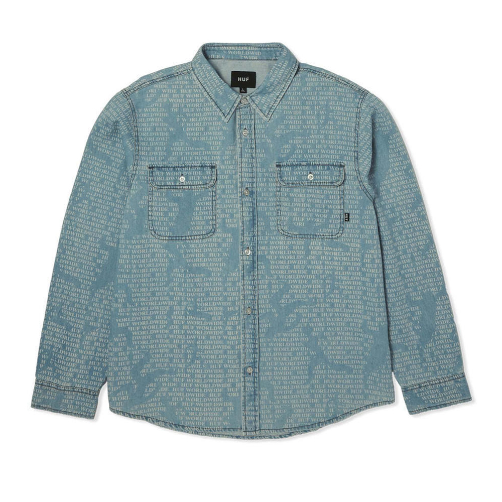 HUF Ceremony Denim Shirt  Ανδρικό Τζιν Πουκάμισο - Μπλε