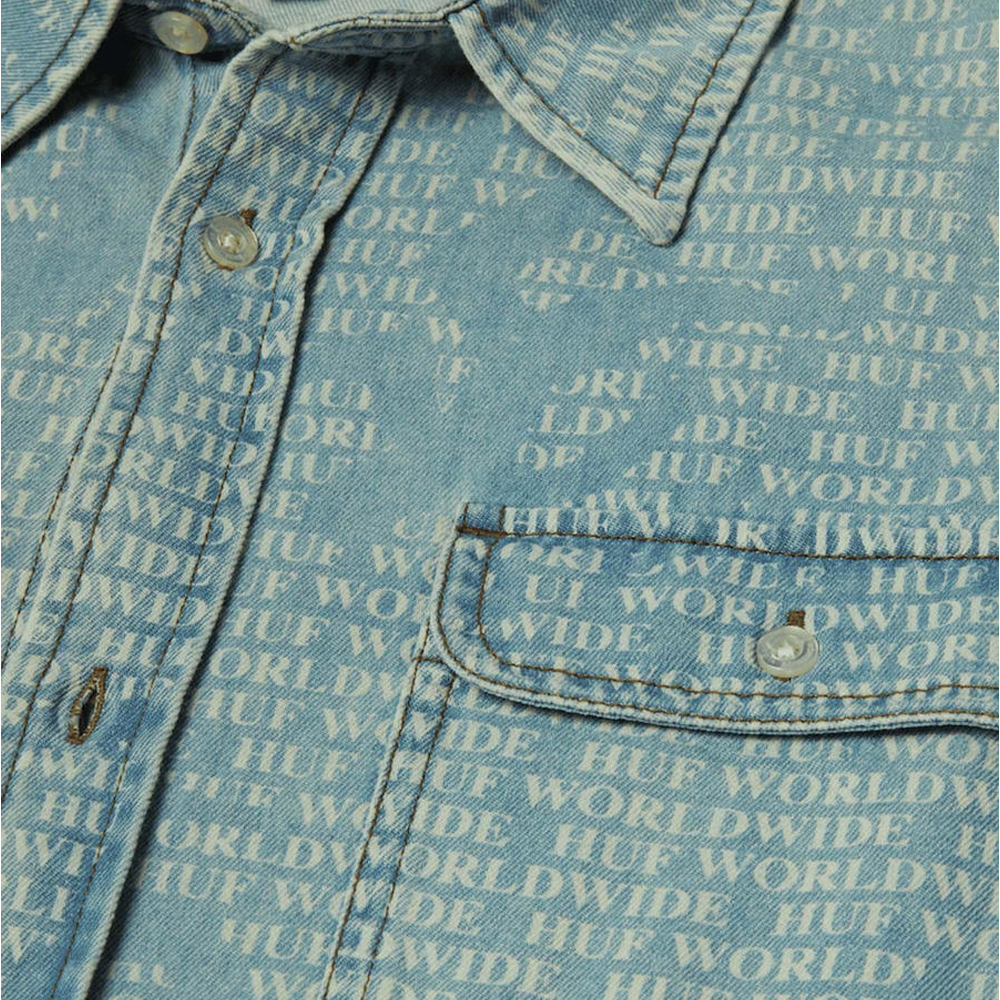 HUF Ceremony Denim Shirt  Ανδρικό Τζιν Πουκάμισο - 5