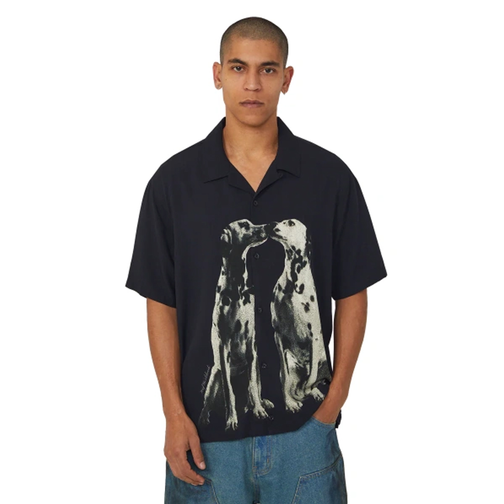 HUF Dogged Resort Shirt Ανδρικό Πουκάμισο - Μαύρο