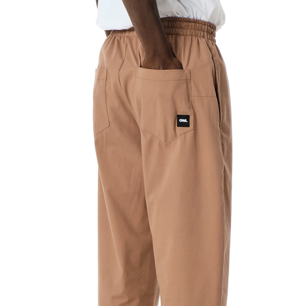 OWL Carrot Pants Hazel Latte S24 Unisex Παντελόνι - 4