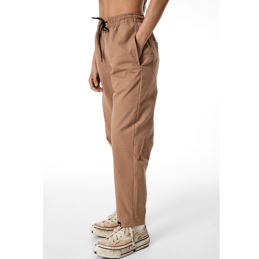 OWL Carrot Pants Hazel Latte S24 Unisex Παντελόνι - 5