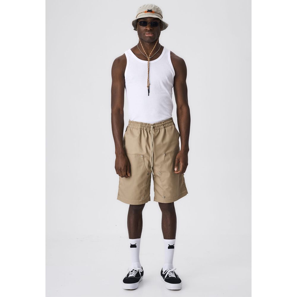 OWL Double Knee Shorts Ανδρική Βερμούδα  - Καφέ